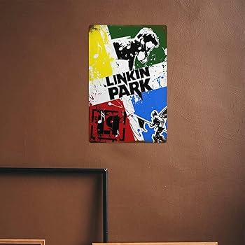 Amazon.com: BIUUOP linkin park Metal Tin Sign Poster 8”×12